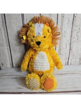 Sensory Snuggables Make Believe Ideas Plush Stuffed Animal Lion Toy Tags Rattle